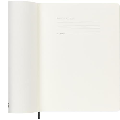 2027 Moleskine Weekly With Notes Softcover XL Black 12-Month Diary