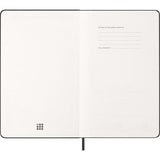 2027 Moleskine Weekly Horizontal Hardcover Large Black 12-Month Diary