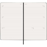 2027 Moleskine Weekly Horizontal Hardcover Large Black 12-Month Diary
