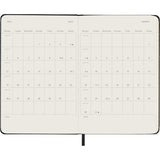 2027 Moleskine Weekly Horizontal Hardcover Pocket Black 12-Month Diary