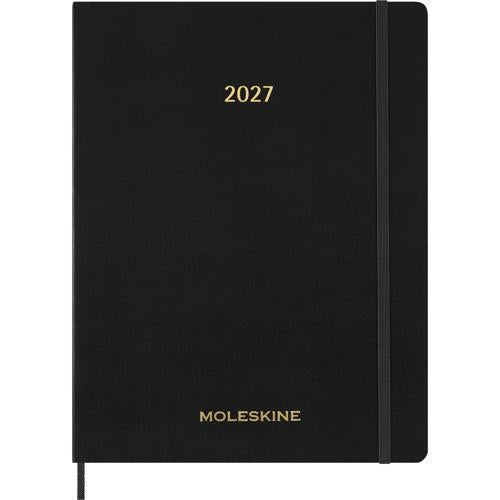 2027 Moleskine Essential Softcover Weekly Vertical XXL Black 15-Month Planner