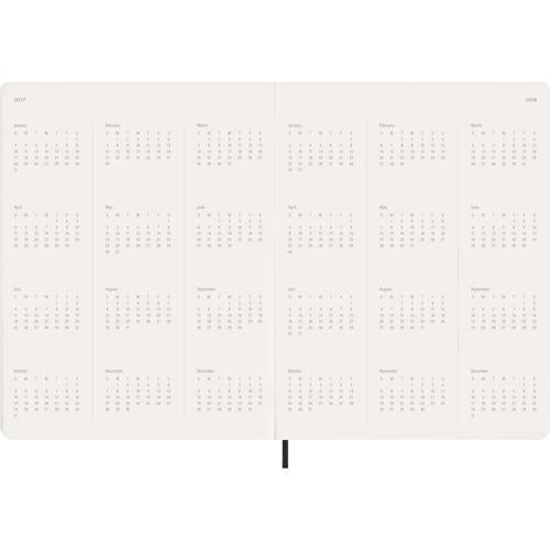 2027 Moleskine Essential Softcover Weekly Vertical XXL Black 15-Month Planner