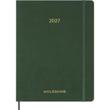 2027 Moleskine Essential Softcover Weekly Vertical XXL Myrtle Green Planner