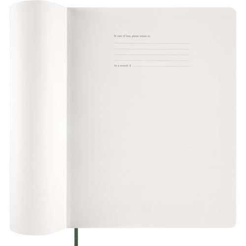 2027 Moleskine Essential Softcover Weekly Vertical XXL Myrtle Green Planner
