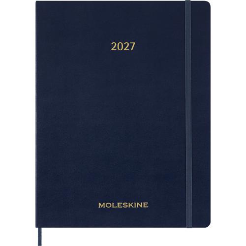 2027 Moleskine Essential Softcover Weekly Vertical XXL Sapphire Blue Planner