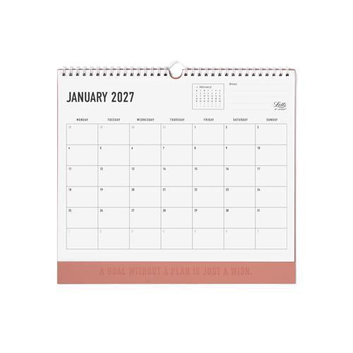 2027 Conscious Wall Calendar 300x270mm Clay - Letts of London