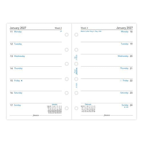 2027 Filofax Week per Page Pocket Organiser Refill