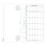 2027 Filofax Month to A Page with Notes Personal Organiser Refill