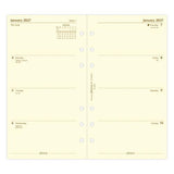 2027 Filofax Week to View Personal Cotton Cream Organiser Refill