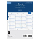 2027 Filofax Year Planner Vertical A5 Organiser Refill