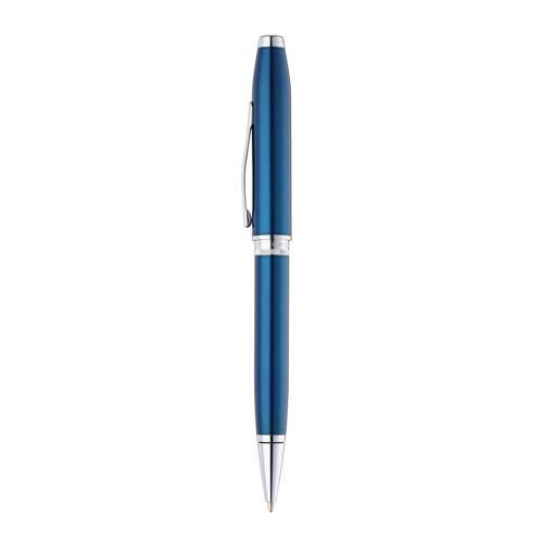 Ballpoint Pen - Cross Foundry Blue Lacquer with Chrome Trim