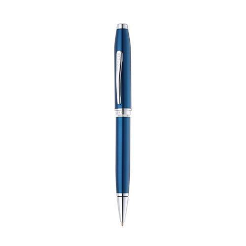 Ballpoint Pen - Cross Foundry Blue Lacquer with Chrome Trim
