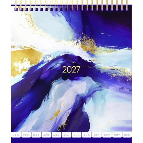 2027 Desk Calendar Painterly - Collins