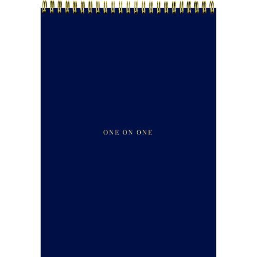 One-on-One Meeting Notepad B5 Wiro 50 Sheets Navy - Collins