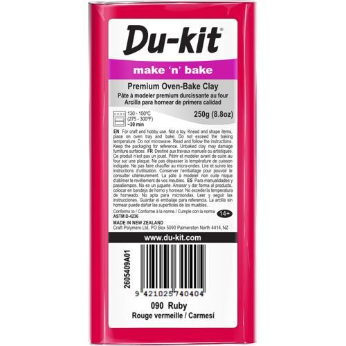 Polymer Modelling Clay Ruby 250g - Du-kit