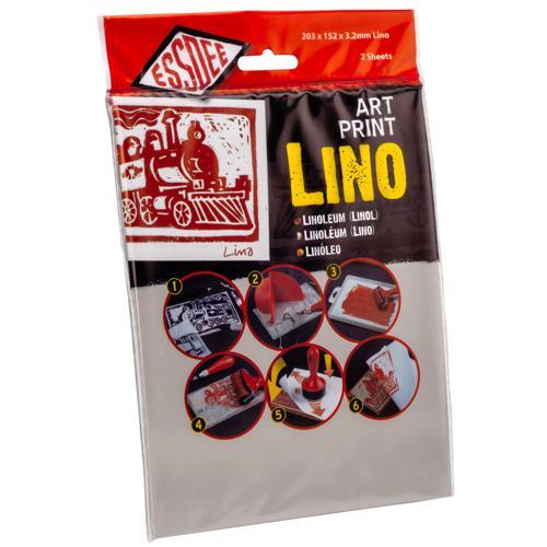 Art Print Lino Sheets 203x152mm 2 Pack - Essdee