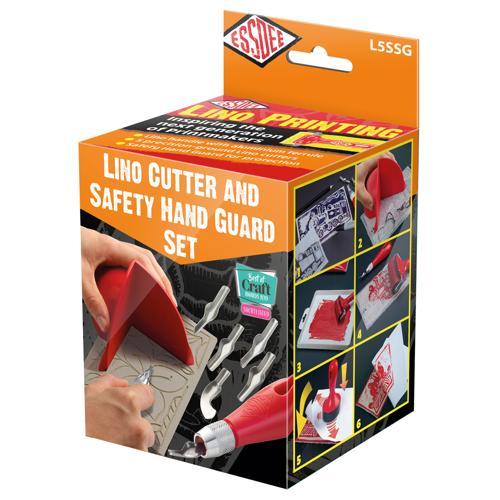 Lino Cutter & Safety Hand Guard Set - Essdee