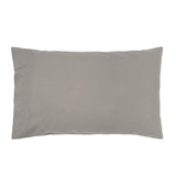 Soft ivory King Single organic cotton sheet set with vintage-washed softness and elegant twin needle stitching.