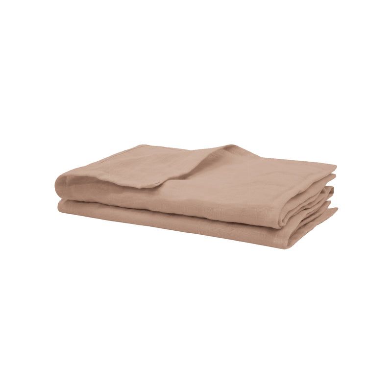 Linen 2pc Napkin Set 45x45cm Tea Rose