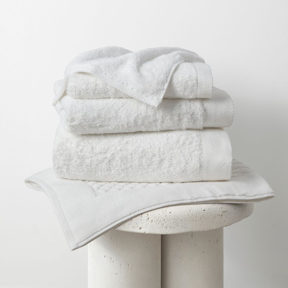 Bamboo White Hand Towel