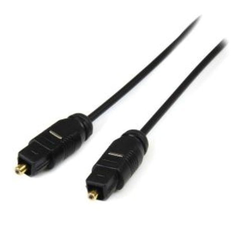 StarTech 15 ft Digital Optical Audio Cable with dual Toslink connectors for crystal-clear sound and reliable performance.