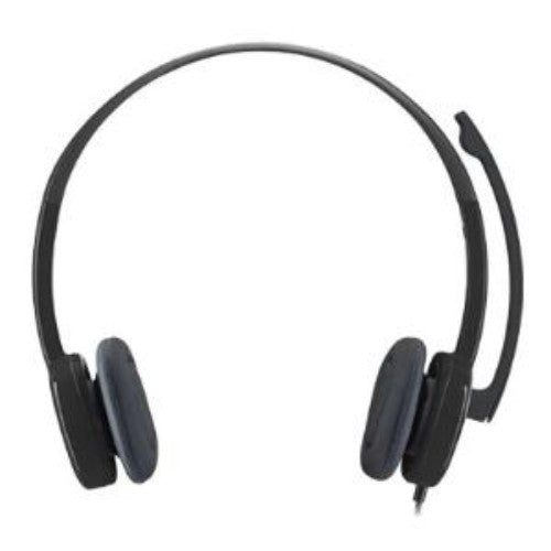 Logitech Stereo Headset H151 with high-fidelity sound, noise-cancelling mic, and in-line controls for versatile use.