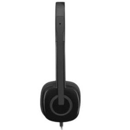 Logitech H151 Stereo Headset: lightweight wired headset with noise-cancelling mic, in-line controls, and versatile compatibility.