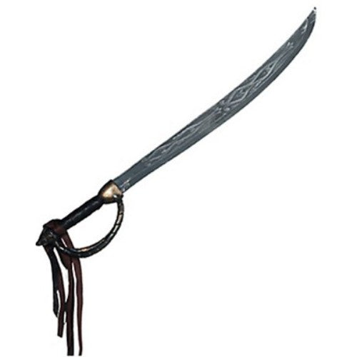 Flexible 67cm pirate sword in realistic design, perfect for safe play and pirate-themed adventures for all ages.