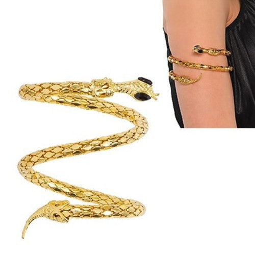 Gods & Goddesses Asp Snake Arm Band Gold