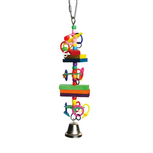 Bird Toy - Beads and Blocks 20cm
