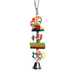 Bird Toy - Beads and Blocks 20cm