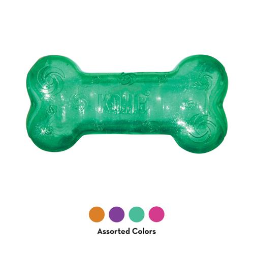 Dog Toy - KONG Squeezz Crackle Bone Large