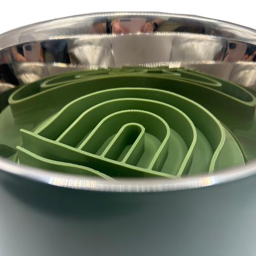 Dog - Slow Feeder Insert Olive Arch 15cm