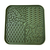 Cat - Slow Feeder Snack Mat Olive 20cm