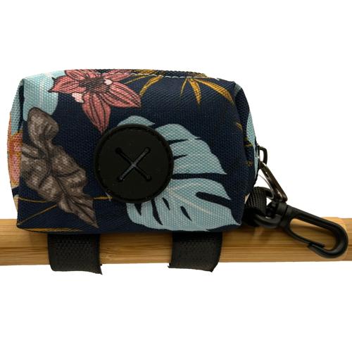 Latched Poop Bag Holder - Pastel Botanical