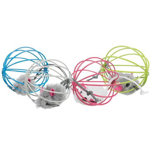 Mouse in Wire Ball 6cm - 24pk