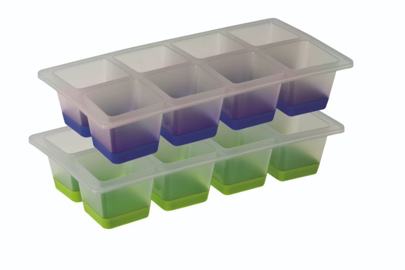 Avanti 8 Cup Pop Ice Cube Tray Set includes 2 flexible silicone trays for quick, mess-free ice and treat creation.