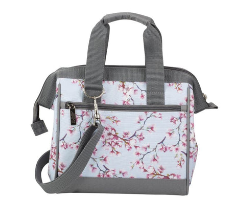 Stylish insulated lunch bag with Bird of Paradise design, spacious with leak-proof lining, perfect for on-the-go meals.