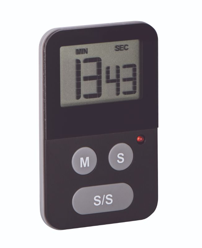 Avanti Digital Slim Timer with Light-Black