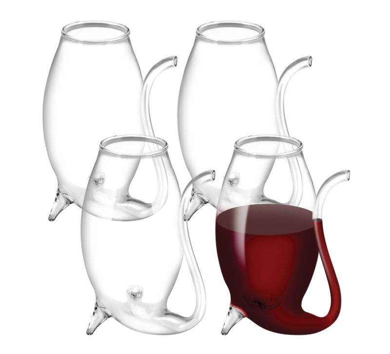 Avanti 75ml Glass Port Sippers-Set of 4