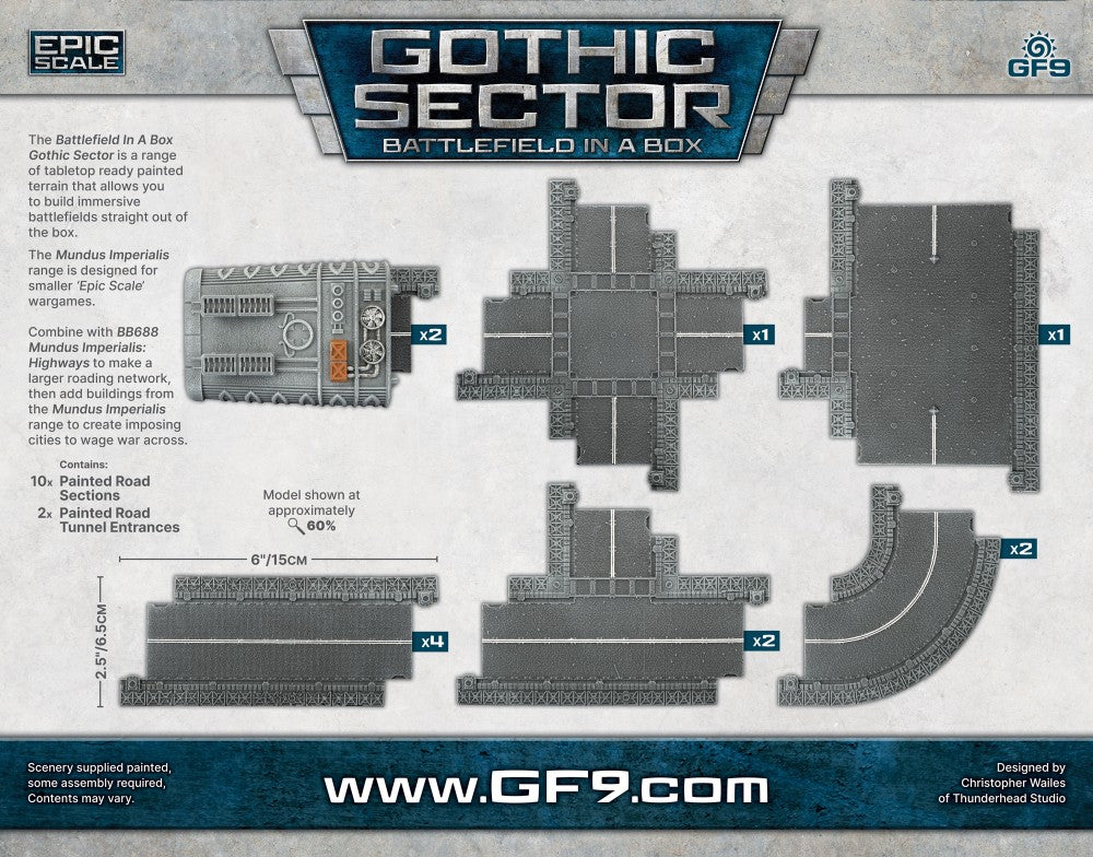Battlefield in a Box: Gothic Sector  - Mundus Imperialis: Roads