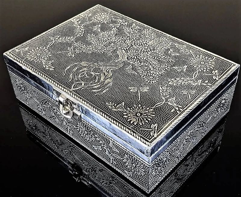 Jewelry Box - Silver Tree of Life (18cm)