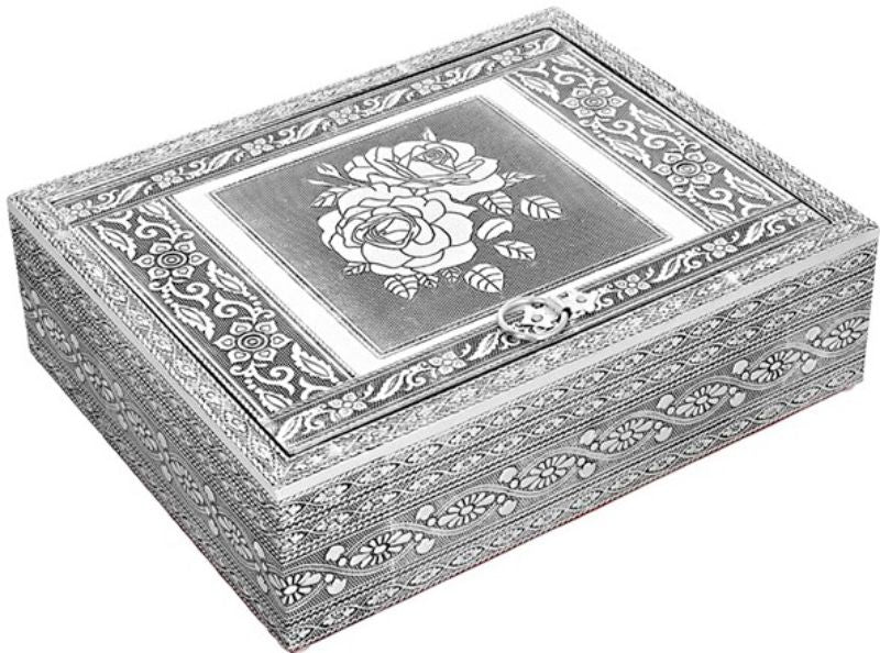 Jewelry Box - Silver Rose (25cm)