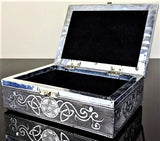 Jewelry Box - Silver Celtic Pentagram (18cm)