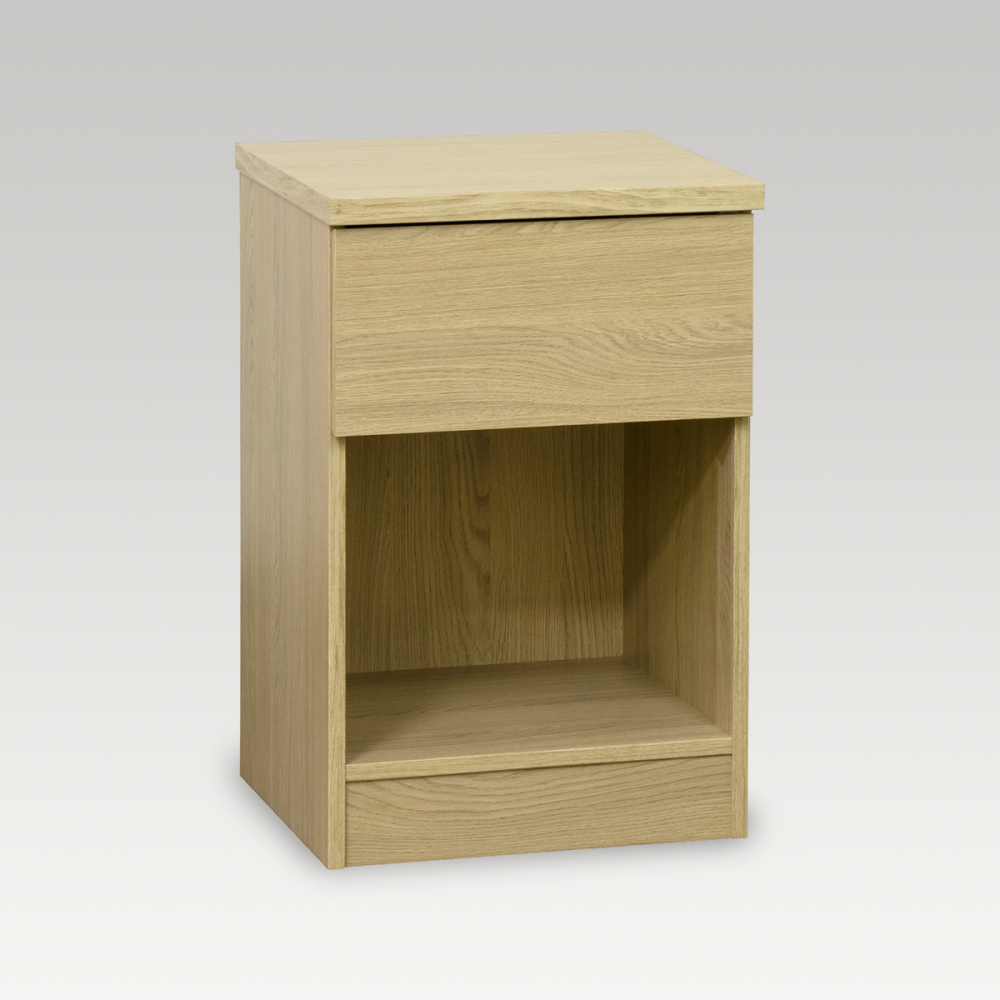 Astra Bedside 1 Drawer - Medium Oak