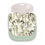 Roll Neck Bib 2pk - Monkey - All4Ella