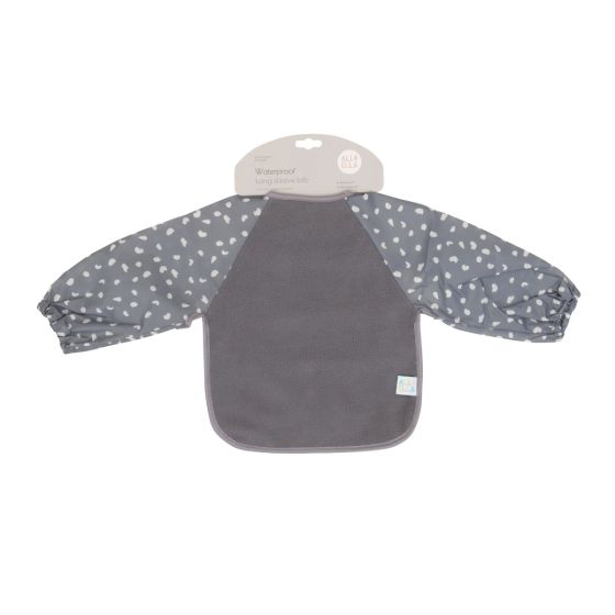 Long Sleeve Bib - Grey - All4Ella