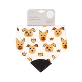 Bandana Bib With Silicone - Puppies - All4Ella