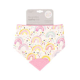 Bandana Bib With Silicone - Watercolour Rainbow - All4Ella