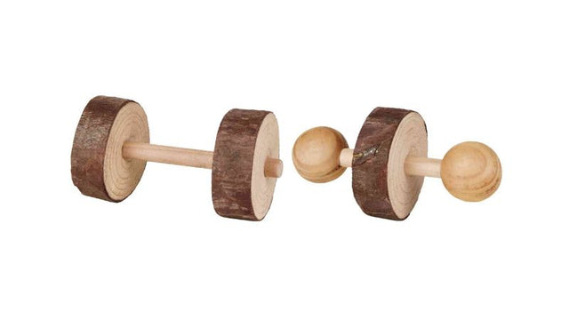 Pair of Natural Living Dumbbells designed for fitness enthusiasts, promoting strength training and healthy living.